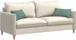 vidaXL Μαξιλάρι Καναπέ 2 pcs Θαλασσί 50 x 30 cm Υφασμάτινο Κορντουρά