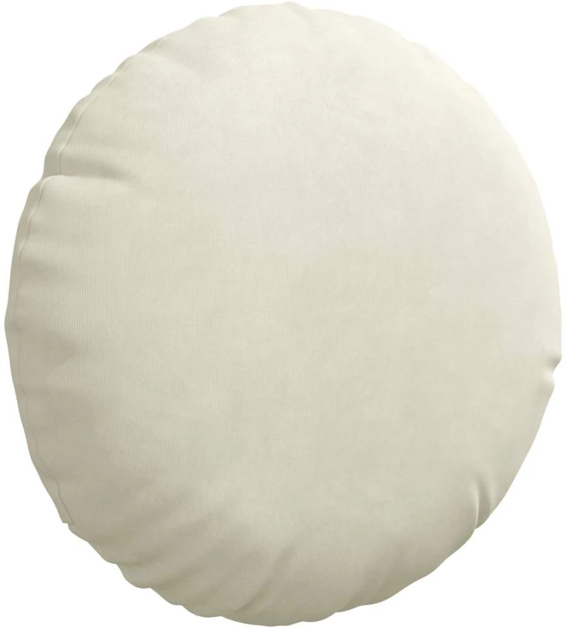 vidaXL Μαξιλάρια καθισμάτων 2 pcs Κρεμ Ø 40 x 13 εκ. Βελούδο