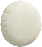 vidaXL Μαξιλάρια καθισμάτων 2 pcs Κρεμ Ø 40 x 13 εκ. Βελούδο
