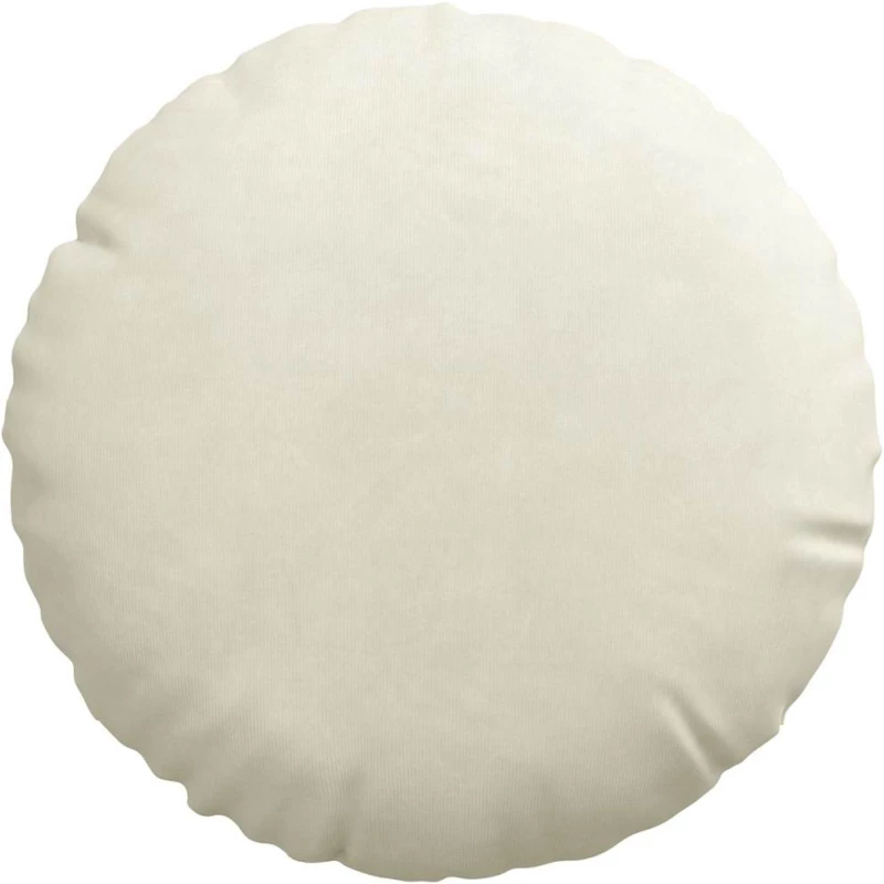 vidaXL Μαξιλάρια καθισμάτων 2 pcs Κρεμ Ø 40 x 13 εκ. Βελούδο