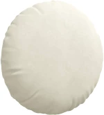 vidaXL Μαξιλάρια καθισμάτων 2 pcs Κρεμ Ø 40 x 13 εκ. Βελούδο