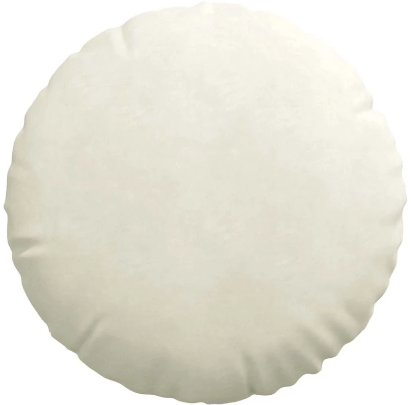 vidaXL Μαξιλάρια καθισμάτων 2 pcs Κρεμ Ø 40 x 13 εκ. Βελούδο