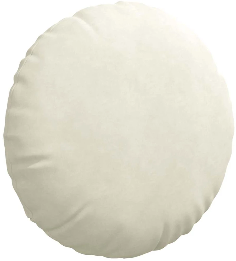 vidaXL Μαξιλάρια καθισμάτων 2 pcs Κρεμ Ø 40 x 13 εκ. Βελούδο