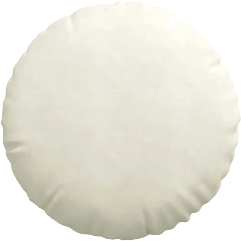 vidaXL Μαξιλάρια καθισμάτων 2 pcs Κρεμ Ø 40 x 13 εκ. Βελούδο