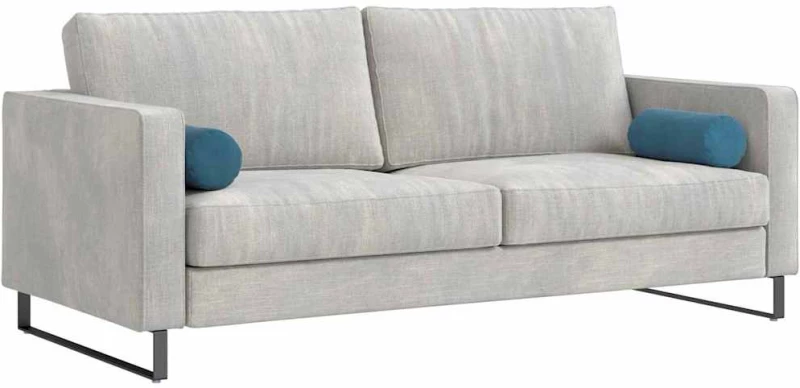 vidaXL Μαξιλάρια Στήριγμα 2 pcs Μπλε Ø 15 x 40 εκ Υφασμάτινο Κορντουρά