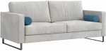 vidaXL Μαξιλάρια Στήριγμα 2 pcs Μπλε Ø 15 x 40 εκ Υφασμάτινο Κορντουρά
