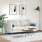 vidaXL Μαξιλάρια Στήριγμα 2 pcs Μπλε Ø 15 x 40 εκ Υφασμάτινο Κορντουρά