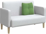 vidaXL Μαξιλάρι Πλάτης Ανοιχτό Πράσινο 45 x 24 x 50 εκ Βελούδο