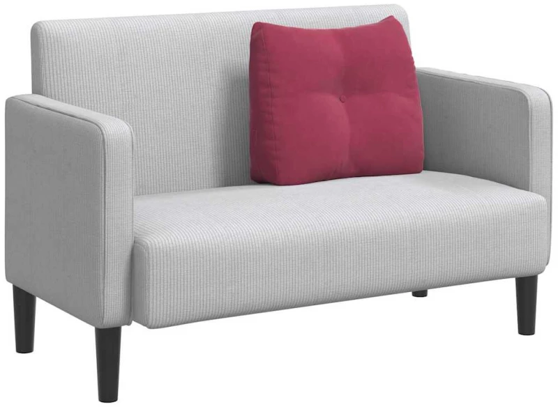 vidaXL Μαξιλάρι Πλάτης Κόκκινο 60 x 24 x 50 εκ Βελούδο