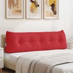 vidaXL Μαξιλάρι Πλάτης Κόκκινο 160 x 24 x 50 εκ ύφασμα