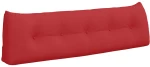 vidaXL Μαξιλάρι Πλάτης Κόκκινο 160 x 24 x 50 εκ ύφασμα