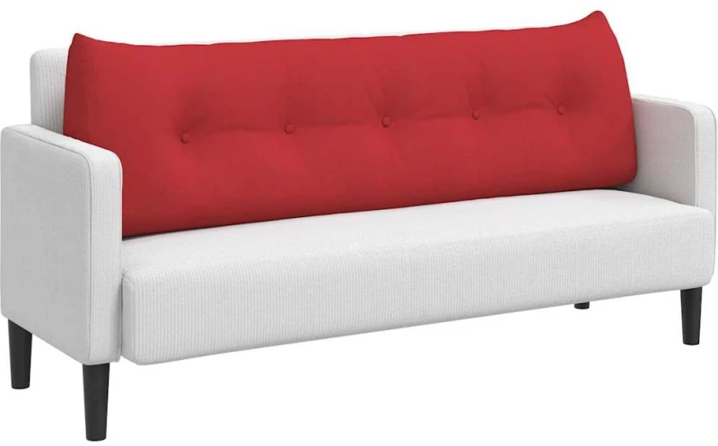 vidaXL Μαξιλάρι Πλάτης Κόκκινο 160 x 24 x 50 εκ ύφασμα