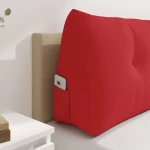 vidaXL Μαξιλάρι Πλάτης Κόκκινο 160 x 24 x 50 εκ ύφασμα