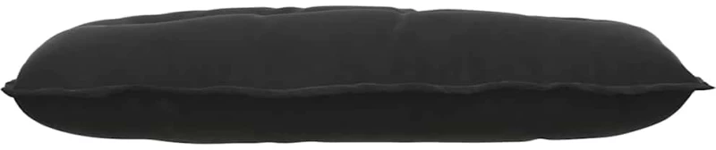 vidaXL Μαξιλάρι Πλάτης Μαύρο 100 x 50 cm Υφασμάτινο Κορντουρά