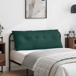vidaXL Μαξιλάρι Πλάτης Σκούρο Πράσινο 120 x 19 x 50 εκ ύφασμα