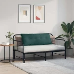 vidaXL Μαξιλάρι Πλάτης Σκούρο Πράσινο 120 x 19 x 50 εκ ύφασμα