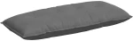 vidaXL Μαξιλάρι Πλάτης Σκούρο Γκρι 120 x 50 cm Ύφασμα Μικροΐνας
