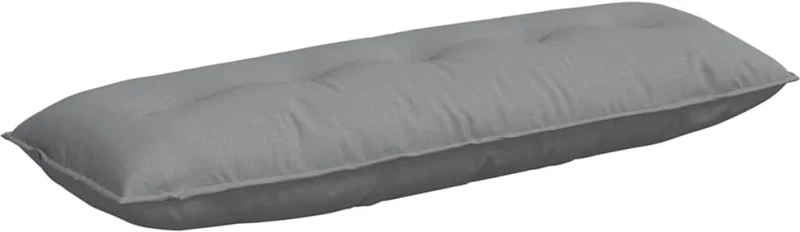 vidaXL Μαξιλάρι Πλάτης Ανοιχτό γκρι 140 x 19 x 50 εκ ύφασμα