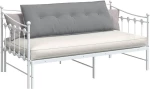 vidaXL Μαξιλάρι Πλάτης Ανοιχτό γκρι 140 x 19 x 50 εκ ύφασμα