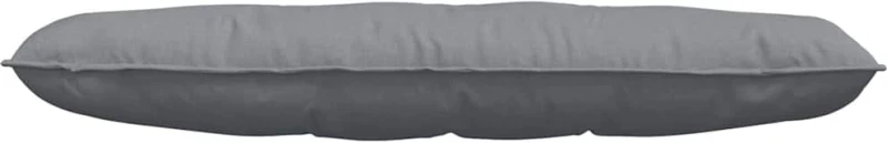 vidaXL Μαξιλάρι Πλάτης Ανοιχτό γκρι 140 x 19 x 50 εκ ύφασμα