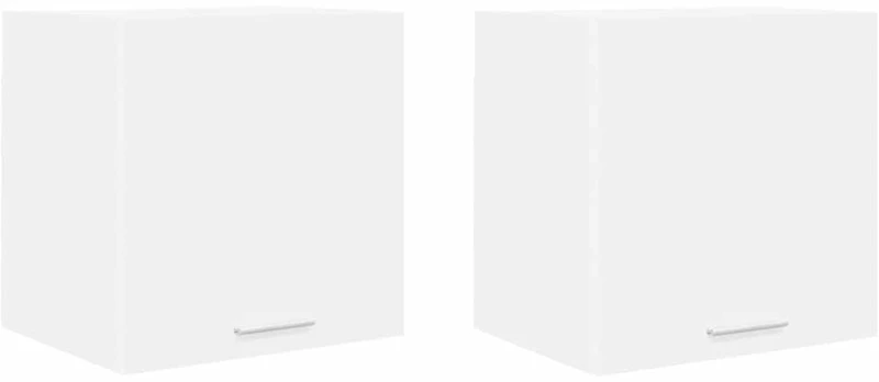 vidaXL Κρεμαστό ντουλάπι με πόρτα Riga 2 pcs Λευκό 40 x 31 x 40 εκ.