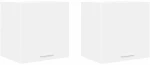 vidaXL Κρεμαστό ντουλάπι με πόρτα Riga 2 pcs Λευκό 40 x 31 x 40 εκ.