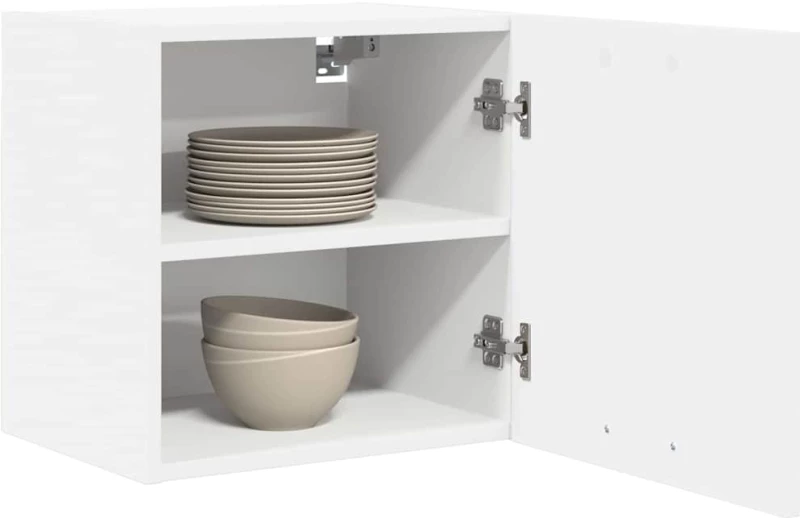 vidaXL Κρεμαστό ντουλάπι με πόρτα Riga 2 pcs Λευκό 40 x 31 x 40 εκ.