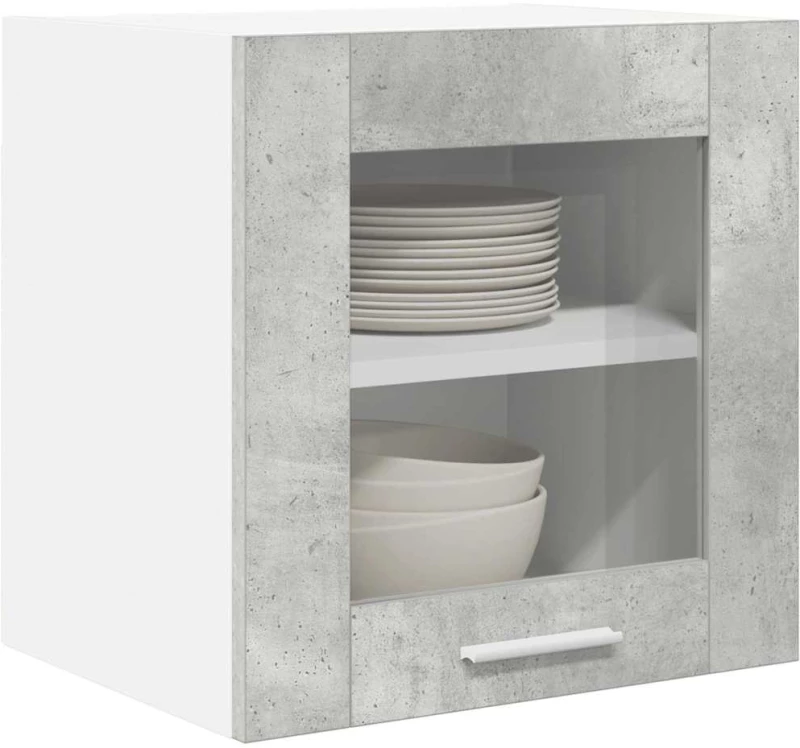 vidaXL Κρεμαστό ντουλάπι Riga 2 pcs Σκυρόδεμα Γκρι 40 x 31 x 40 εκ.