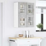 vidaXL Κρεμαστό ντουλάπι Riga 2 pcs Σκυρόδεμα Γκρι 60 x 31 x 40 εκ