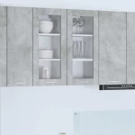 vidaXL Κρεμαστό ντουλάπι Riga 2 pcs Σκυρόδεμα Γκρι 40 x 31 x 80 εκ.