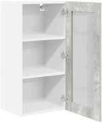 vidaXL Κρεμαστό ντουλάπι Riga 2 pcs Σκυρόδεμα Γκρι 40 x 31 x 80 εκ.