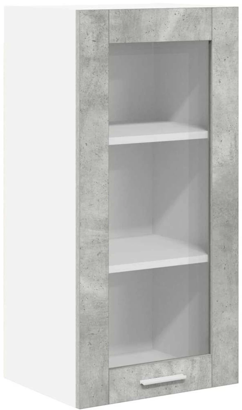 vidaXL Κρεμαστό ντουλάπι Riga 2 pcs Σκυρόδεμα Γκρι 40 x 31 x 80 εκ.