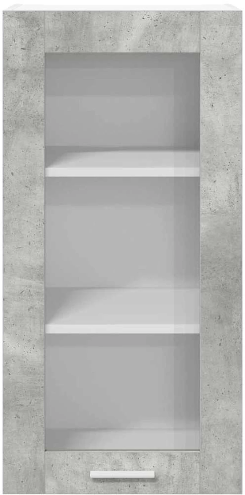 vidaXL Κρεμαστό ντουλάπι Riga 2 pcs Σκυρόδεμα Γκρι 40 x 31 x 80 εκ.
