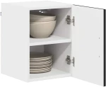 vidaXL Κρεμαστό ντουλάπι κουζίνας με ράφι 2 pcs Μαύρο 30 x 31 x 40 εκ.