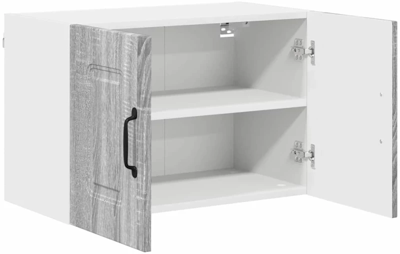 vidaXL Κρεμαστό ντουλάπι κουζίνας 2 pcs Γκρίζο Σονομα 60 x 31 x 40 εκ