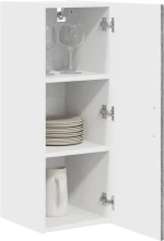 vidaXL Κρεμαστό ντουλάπι κουζίνας 2 pcs Γκρίζο Σονομα 30 x 31 x 80 εκ.