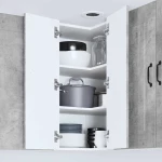 vidaXL Κρεμαστό ντουλάπι κουζίνας Σκυρόδεμα Γκρι 57 x 57 x 80 εκ.