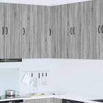 vidaXL Κρεμαστό ντουλάπι κουζίνας Γκρίζο Σονομα 57 x 57 x 100 εκ.