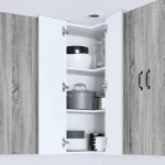 vidaXL Κρεμαστό ντουλάπι κουζίνας Γκρίζο Σονομα 57 x 57 x 100 εκ.