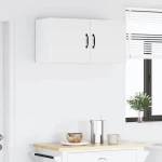 vidaXL Ντουλάπα Κουζίνας Λευκό 80 x 31 x 40 εκ Επεξεργασμένο ξύλο