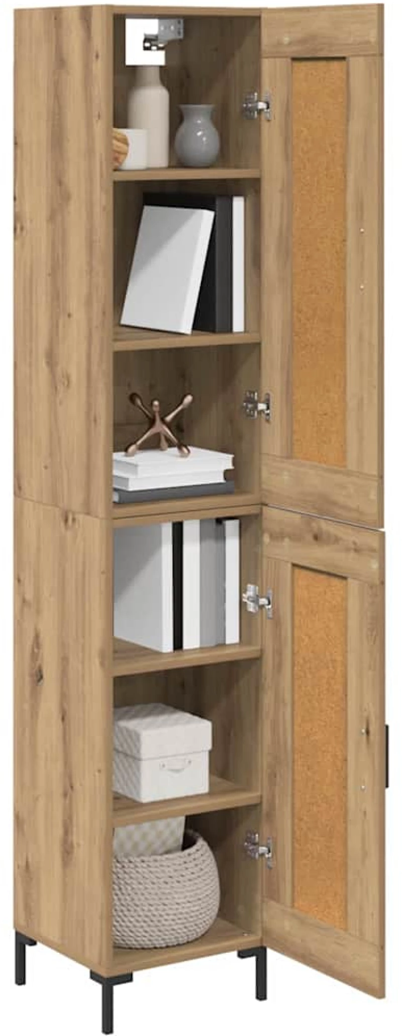 vidaXL Highboard Artisan Oak 34,5 x 34 x 180 εκ. Επεξεργασμένο ξύλο