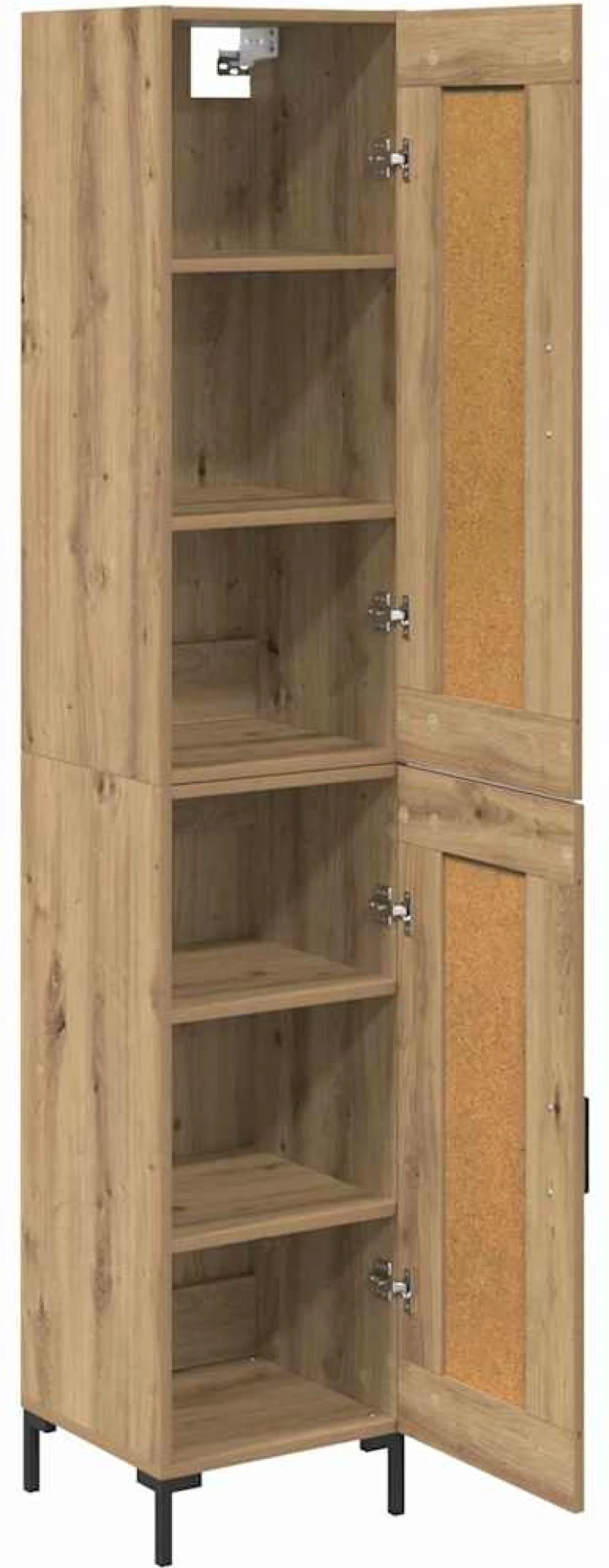 vidaXL Highboard Artisan Oak 34,5 x 34 x 180 εκ. Επεξεργασμένο ξύλο