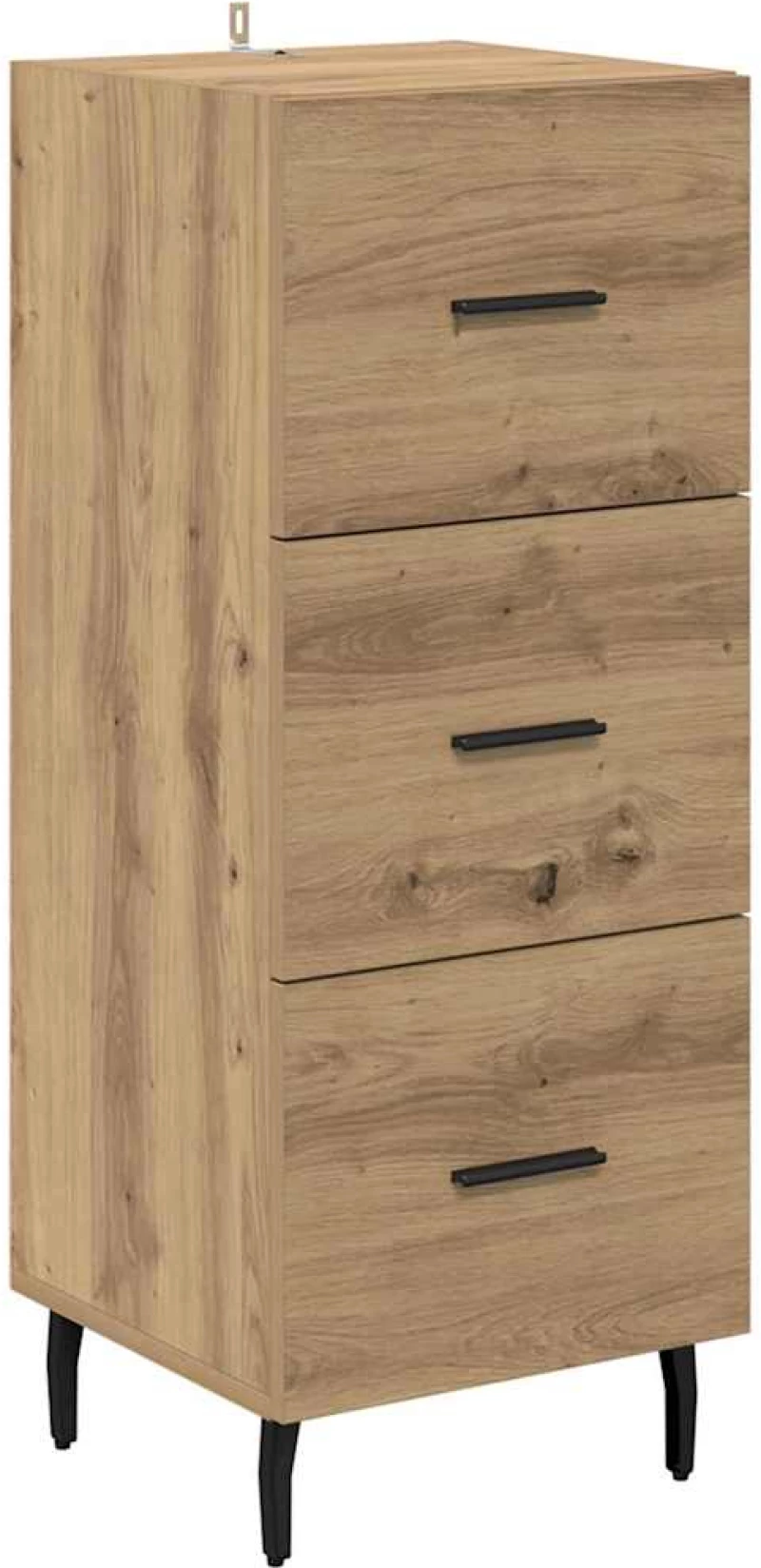 vidaXL Highboard Artisan Oak 34,5 x 34 x 180 εκ. Επεξεργασμένο ξύλο