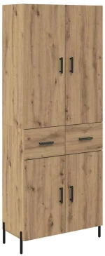 vidaXL Highboard Artisan Oak 69,5 x 34 x 180 εκ. Επεξεργασμένο ξύλο