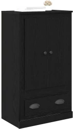vidaXL Highboard Μαύρη Οξυά 60 x 35,5 x 103,5 εκ. Επεξεργασμένο ξύλο