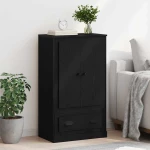 vidaXL Highboard Μαύρη Οξυά 60 x 35,5 x 103,5 εκ. Επεξεργασμένο ξύλο