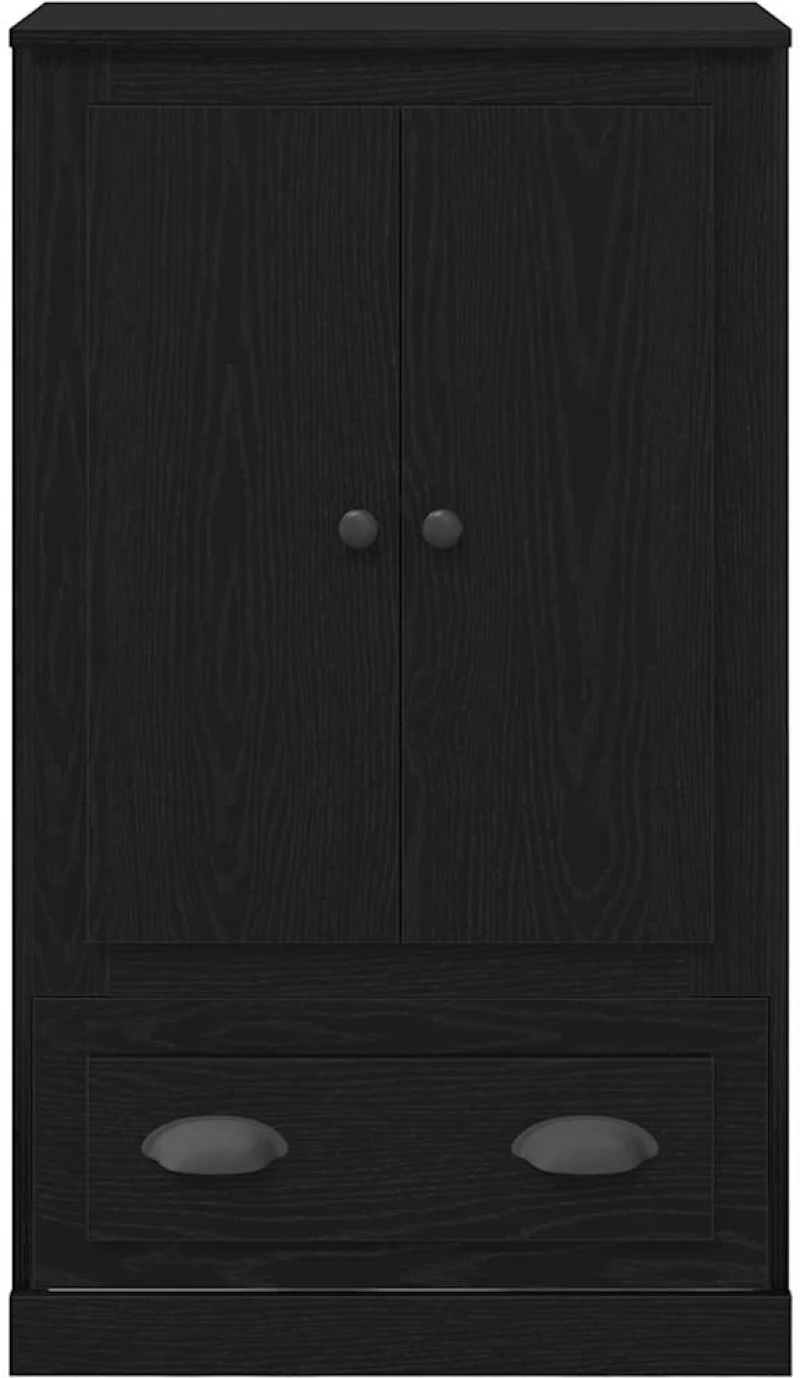 vidaXL Highboard Μαύρη Οξυά 60 x 35,5 x 103,5 εκ. Επεξεργασμένο ξύλο
