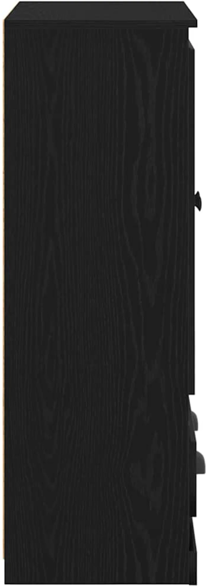 vidaXL Highboard Μαύρη Οξυά 60 x 35,5 x 103,5 εκ. Επεξεργασμένο ξύλο