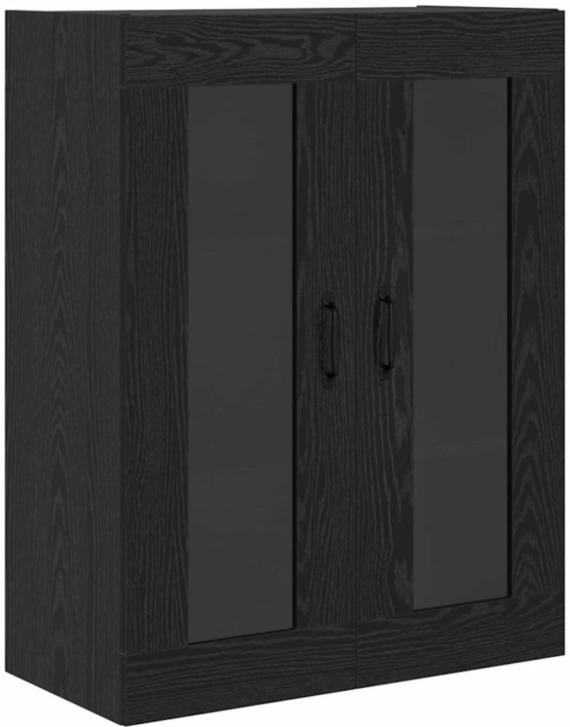 vidaXL Highboard Μαύρη Οξυά 69,5 x 34 x 180 εκ. Επεξεργασμένο ξύλο
