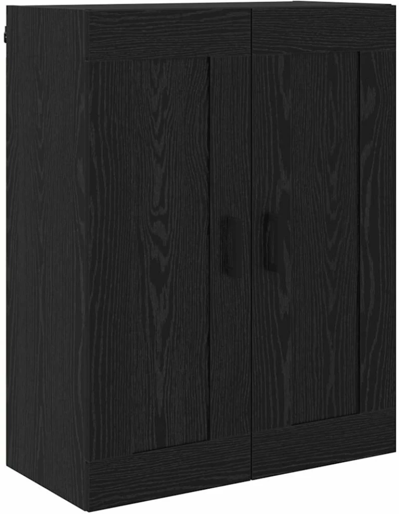 vidaXL Highboard με συρτάρι 2 pcs Μαύρη Οξυά Επεξεργασμένο ξύλο